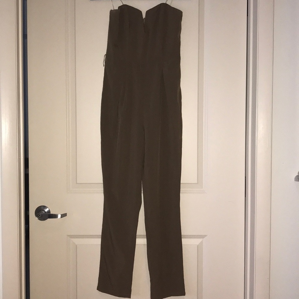 Olive green jumpsuit. Size: Small